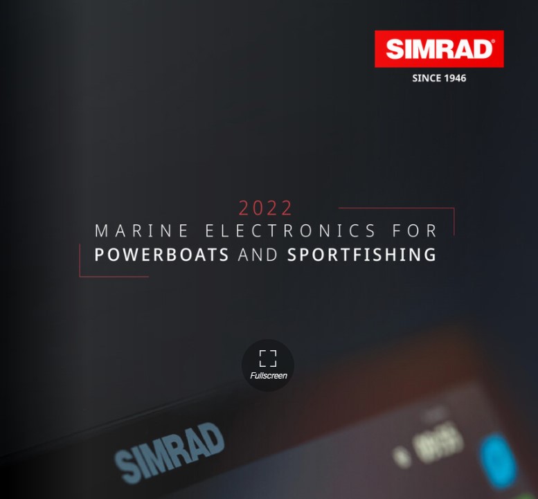 Simrad New in 2022 including NSX chartplotter fishfinder US catalogue